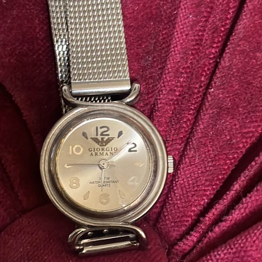 Giorgio Armani stainless steel ladies watch